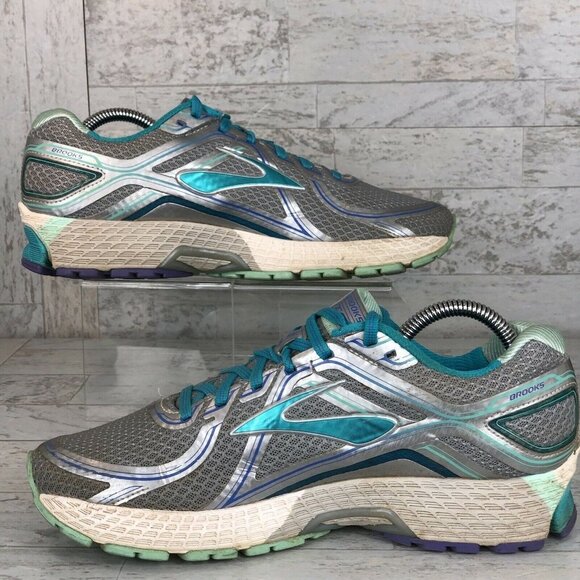 Brooks Adrenaline GTS 16 ~ Women's Size 9.5 B Sixteenth Edition Teal Grey Mint - Picture 7 of 10